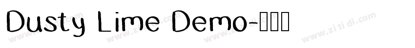 Dusty Lime Demo字体转换